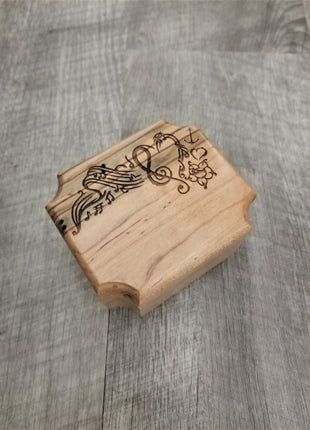 Personalized Music Design Treble Clef Davy Jones Lullaby Mini Music Box