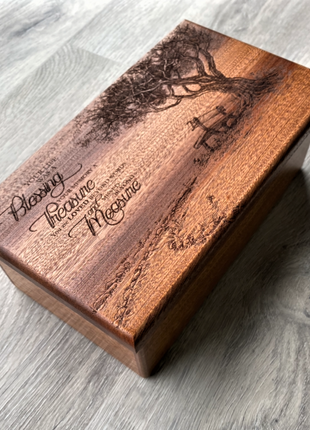 Personalized Park Bench Memorial Traditional Music Box
