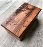 Personalized Park Bench Memorial Traditional Music Box
