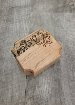 Engraved Handmade Personalized Mini Music Heart Urn, Small Urn, Sharable Urn, Pocket Urn, Remembrance Urn