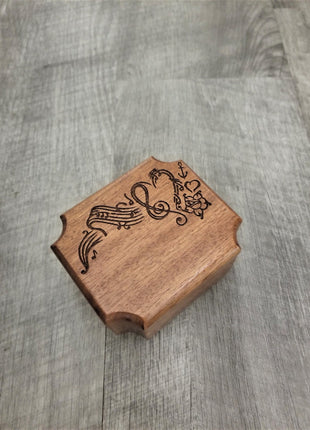 Engraved Handmade Personalized Mini Music Heart Urn, Small Urn, Sharable Urn, Pocket Urn, Remembrance Urn