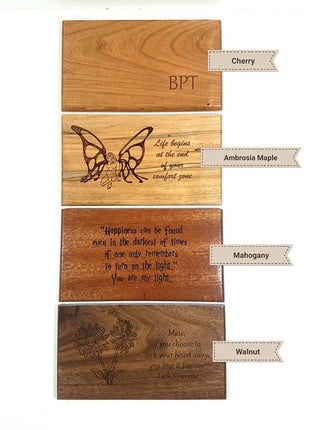 Personalized Park Bench Memorial Memory Box