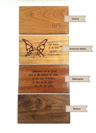 Custom Engraved Handmade Personalized Wood Golf Urn