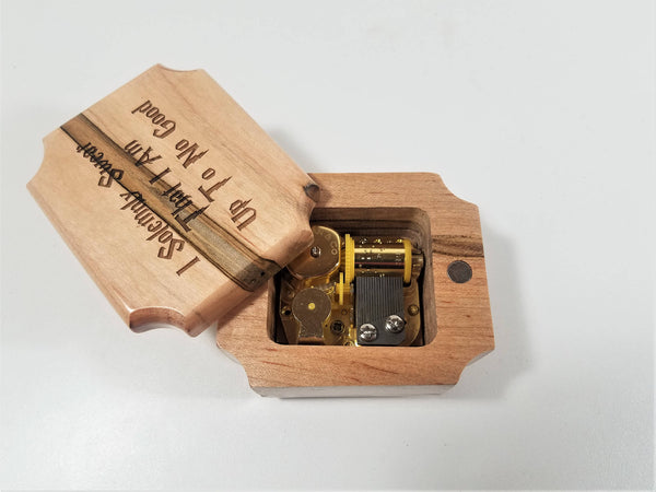 Personalized Hearts Mini Music Box